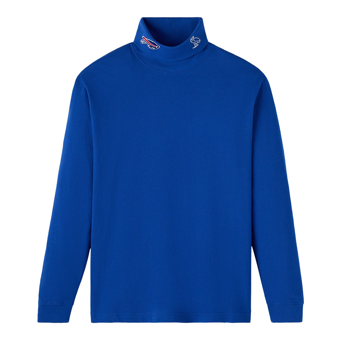 Buffalo Bills OVO x NFL Heavyweight Turtleneck In Blue - Front View