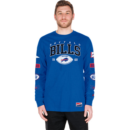 Buffalo Bills New Era Long Sleeve T-Shirt In Blue - Front View