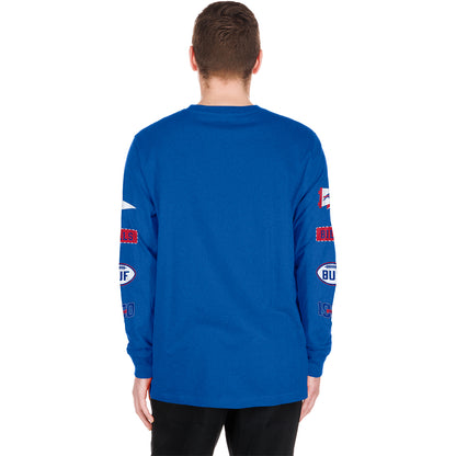 Buffalo Bills New Era Long Sleeve T-Shirt In Blue - Back View