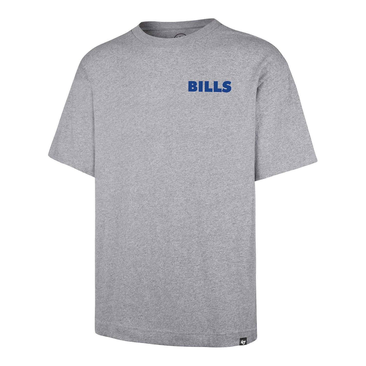 Buffalo Bills Farewell Season History Lock T-Shirt In Grey - Front View