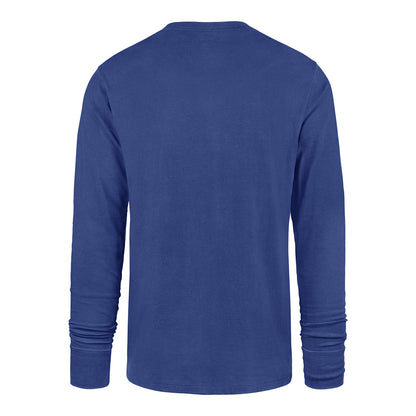 Buffalo Bills Long Sleeve Franklin Gradient T-Shirt In Blue - Back View