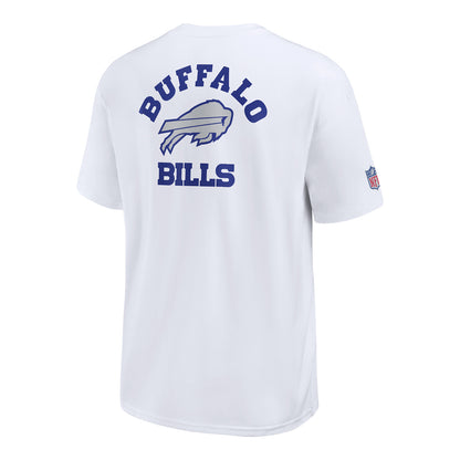 Buffalo Bills Nike Elevated Rivalry Max 90 T-Shirt In White - Back View