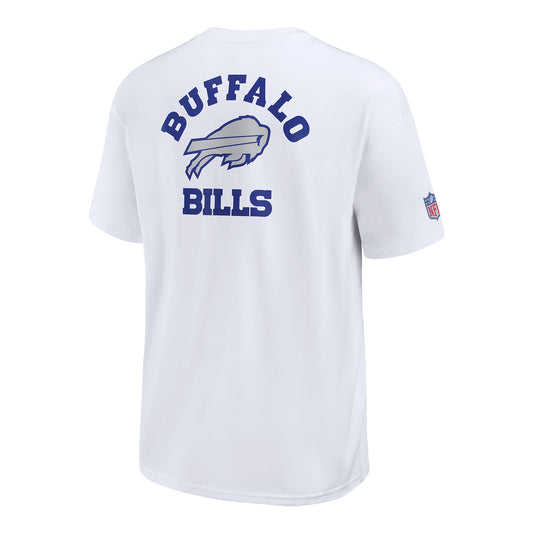 Buffalo Bills Nike Elevated Rivalry Max 90 T-Shirt In White - Back View