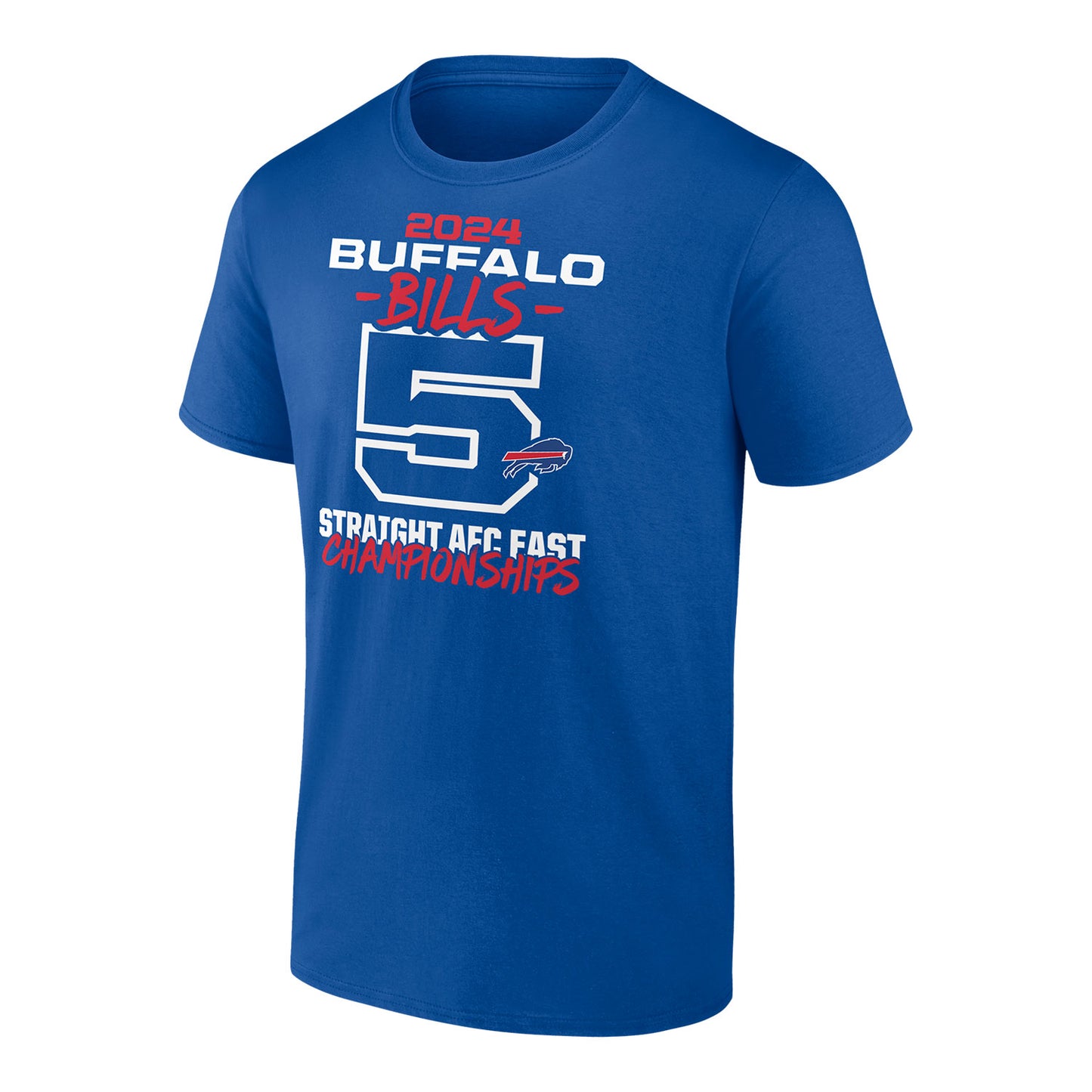 Fanatics Buffalo Bills 5 Straight AFC East Division Champions T-Shirt In Blue - Front View