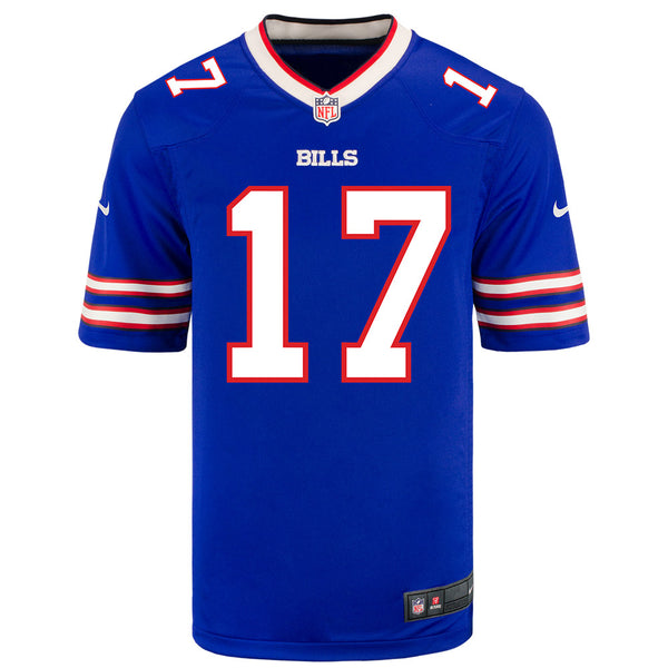 Youth Nike Game Home Josh Allen Jersey In Blue - Front View