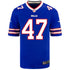 Youth Nike Game Home Christian Benford Jersey In Blue - Front View