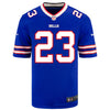 Youth Nike Game Home Micah Hyde Jersey In Blue - Front View