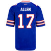 Boys Nike Game Home Josh Allen Jersey In Blue - Back View