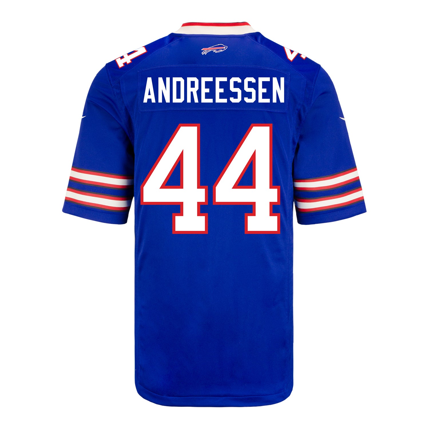 Nike Game Home Joe Andreessen Jersey In Blue - Back View