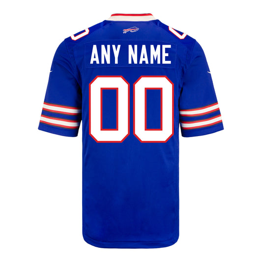 Nike Game Home Personalized Jersey In Blue - Back View