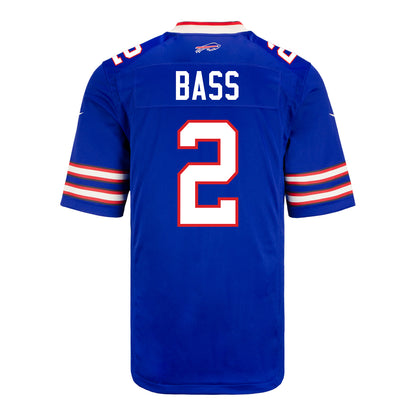 Nike Game Home Tyler Bass Jersey In Blue - Back View