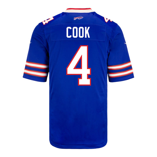 Youth Nike Game Home James Cook Jersey In Blue - Back View