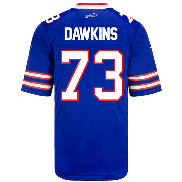 Youth Nike Game Home Dion Dawkins Jersey In Blue - Back View