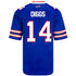 Youth Nike Game Home Stefon Diggs Jersey In Blue - Back View