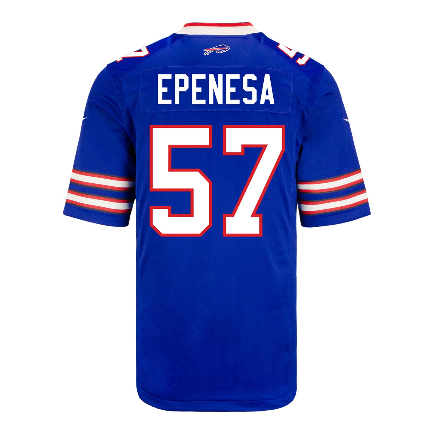 Youth Nike Game Home A.J. Epenesa Jersey In Blue - Back View