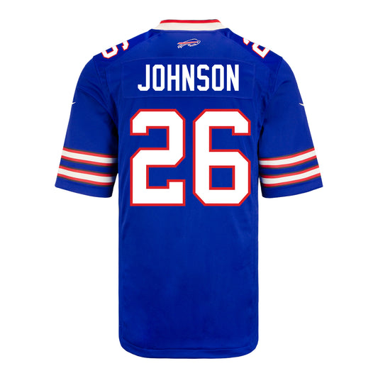 Nike Game Home Ty Johnson Jersey In Blue - Back View