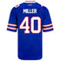 Youth Nike Game Home Von Miller Jersey In Blue - Back View