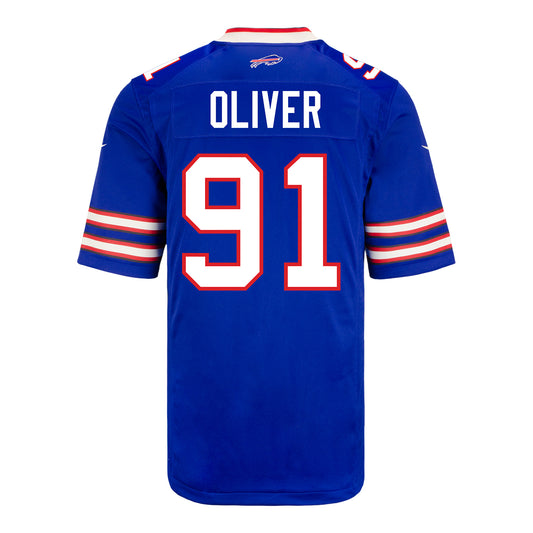 Nike Game Home Ed Oliver Jersey In Blue - Back View