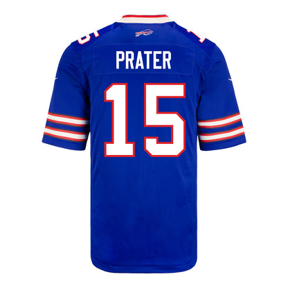Nike Game Home Matt Prater Jersey In Blue - Back View