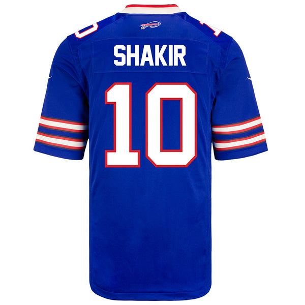 Youth Nike Game Home Khalil Shakir Jersey In Blue - Back View