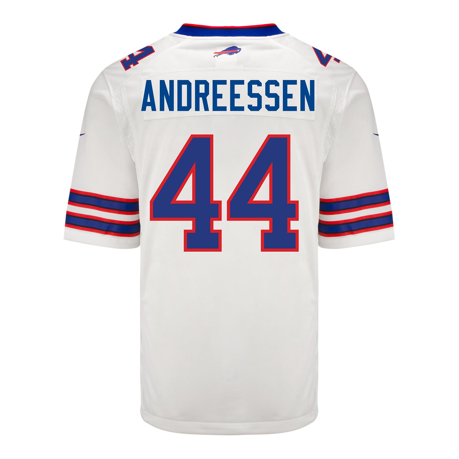 Nike Game Away Joe Andreessen Jersey In White - Back View