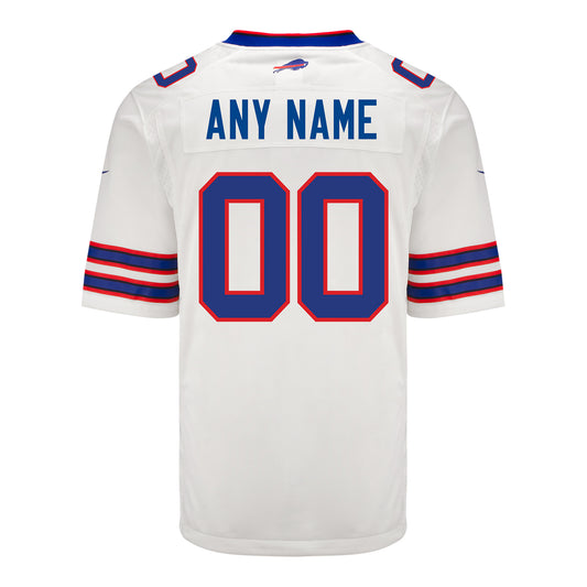 Nike Game Away Personalized Jersey In White - Back View