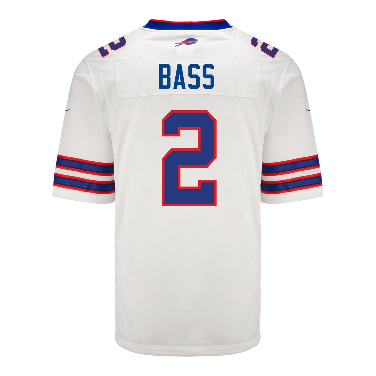 Nike Game Away Tyler Bass Jersey In White - Back View