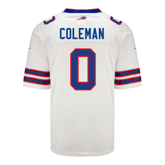 Nike Game Away Keon Coleman Jersey In White - Back View