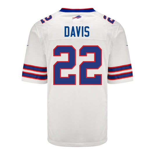 Nike Game Away Ray Davis Jersey In White - Back View