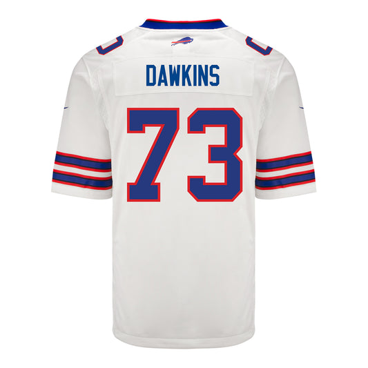 Nike Game Away Dion Dawkins Jersey In White - Back View