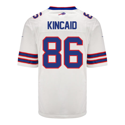 Nike Game Away Dalton Kincaid Jersey In White - Back View