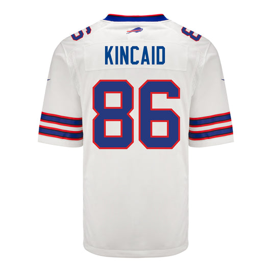 Nike Game Away Dalton Kincaid Jersey In White - Back View