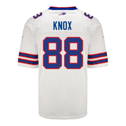 Nike Game Away Dawson Knox Jersey In White - Back View