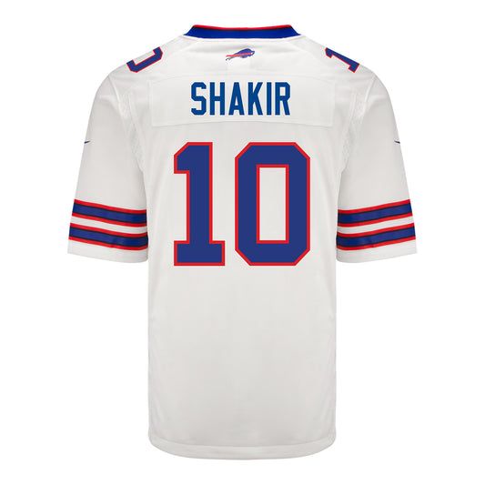 Nike Game Away Khalil Shakir Jersey In White - Back View