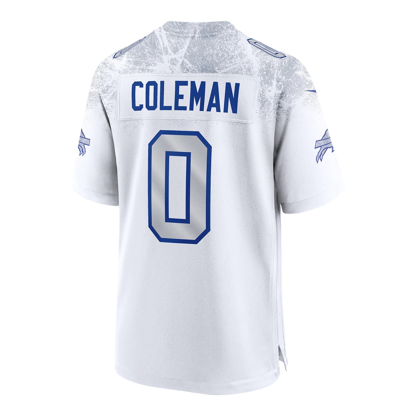 Keon Coleman Buffalo Bills Nike Game Rivalry Series Jersey In White, Silver & Blue - Back View