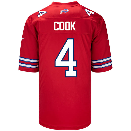 Nike Game Red Alternate James Cook Jersey - In Red - Back View