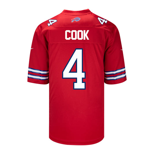 Nike Game Red Alternate James Cook Jersey - In Red - Back View