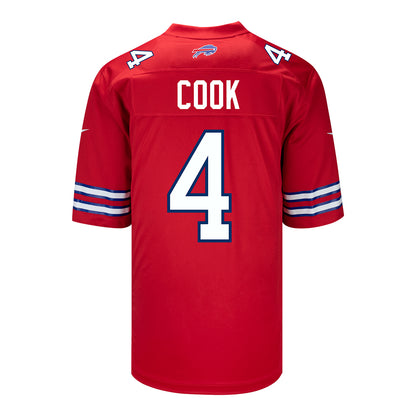 Nike Game Red Alternate James Cook Jersey - In Red - Back View