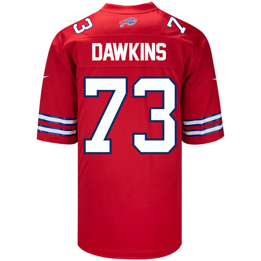 Nike Game Red Alternate Dion Dawkins Jersey - In Red - Back View