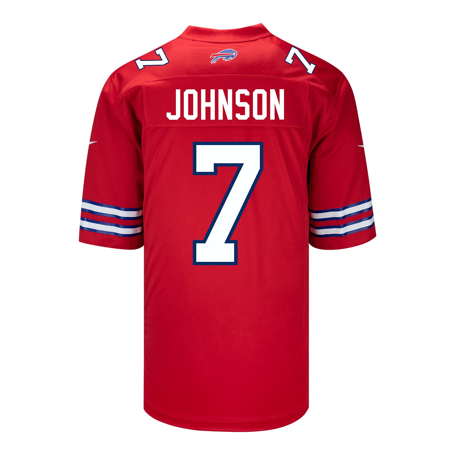 Nike Game Red Alternate Taron Johnson Jersey - Back View