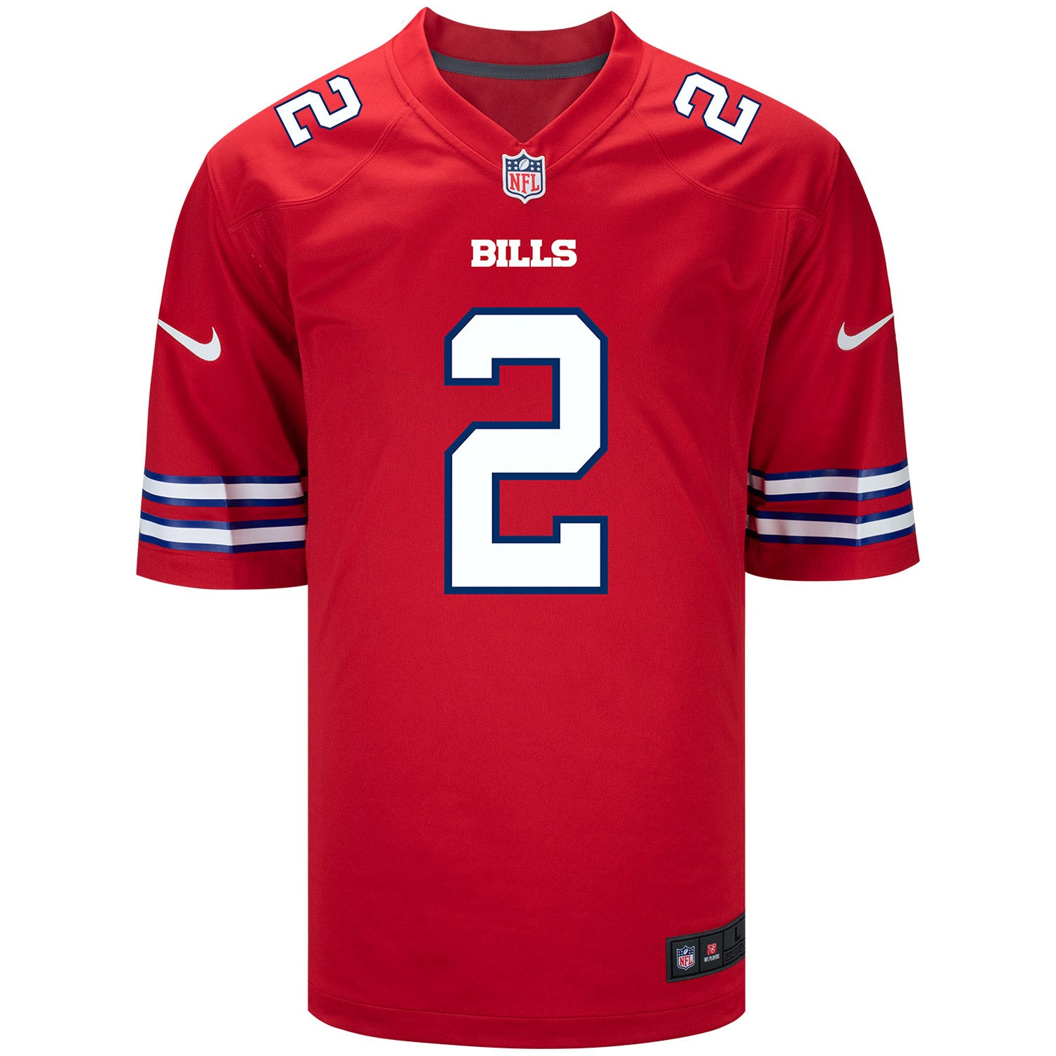 Nike Game Red Alternate Tyler Bass Buffalo Bills Jersey