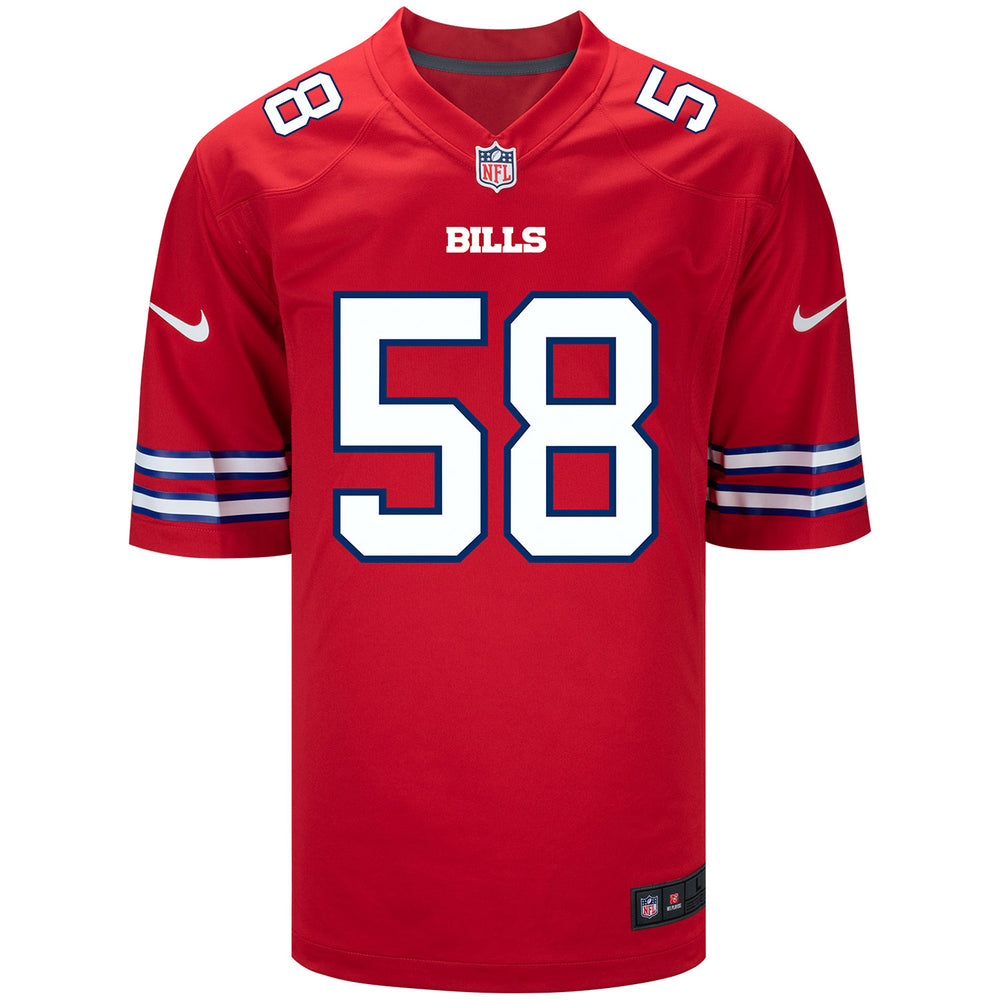 Men's Buffalo Bills Matt Milano Nike Black RFLCTV Limited Jersey