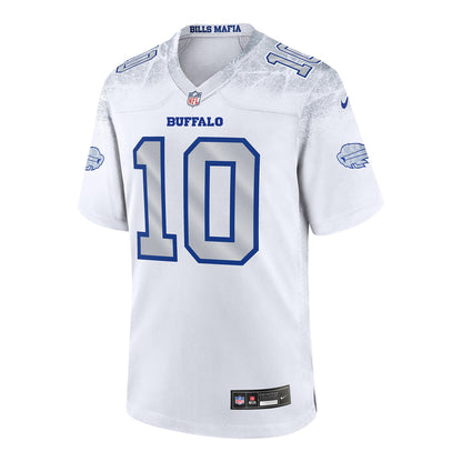 Khalil Shakir Buffalo Bills Nike Game Rivalry Series Jersey In White, Silver & Blue - Front View