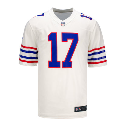 Nike Game White Alternate Josh Allen Jersey - Front View