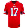Youth Nike Alternate Josh Allen Jersey In Red - Front View