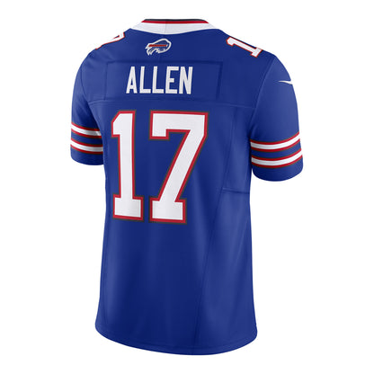 Josh Allen Buffalo Bills Nike Vapor F.U.S.E. Limited Jersey – Home In Blue - Back View