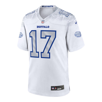 Josh Allen Buffalo Bills Nike Game Rivalry Series Jersey In White, Silver & Blue - Front View