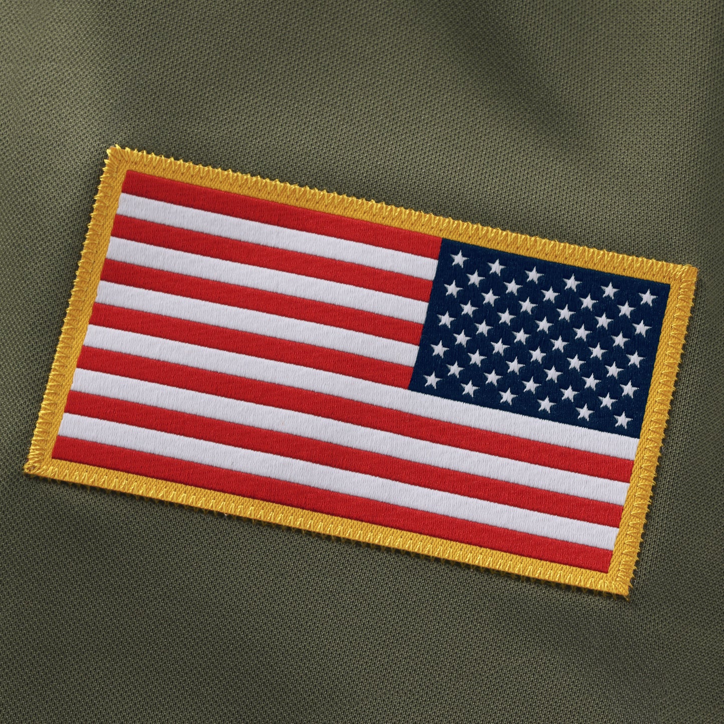 Buffalo Bills Nike 2025 Salute to Service Josh Allen Vapor F.U.S.E. Limited Jersey In Green - Flag Patch View