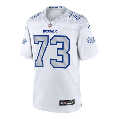 Dion Dawkins Buffalo Bills Nike Game Rivalry Series Jersey In White, Silver & Blue - Front View