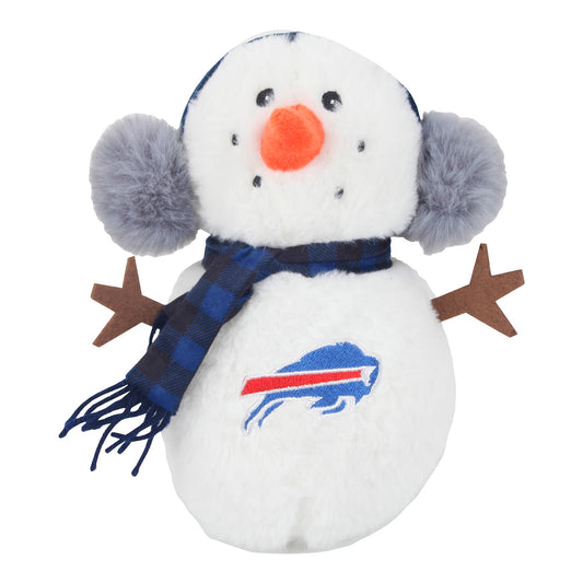 Buffalo Bills 10 in Shnowman Plush In White - Front View